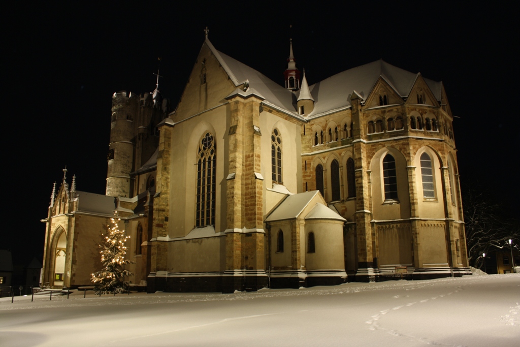 Stiftskirche im Winter